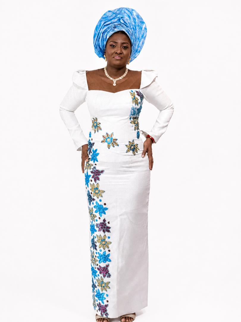 T&T Bloom Bridal Aso-Oke Gown