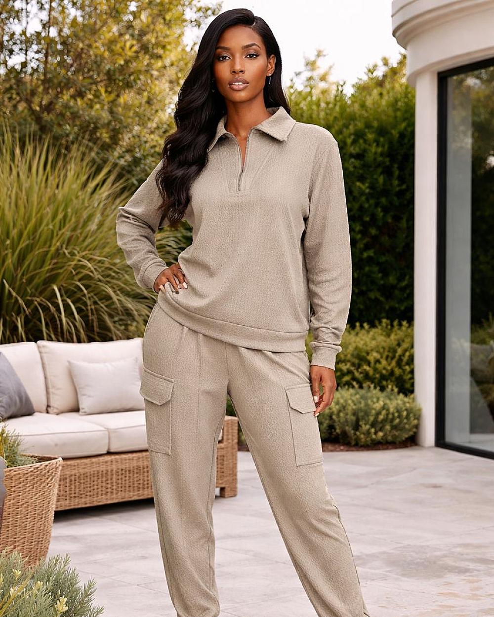 T&T Sandstone Luxe Utility Lounge Set